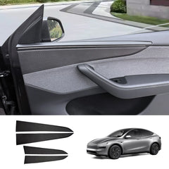 [Real Carbon Fiber] Interior Door Panel Trim Cover for Tesla Model Y Juniper 2025+