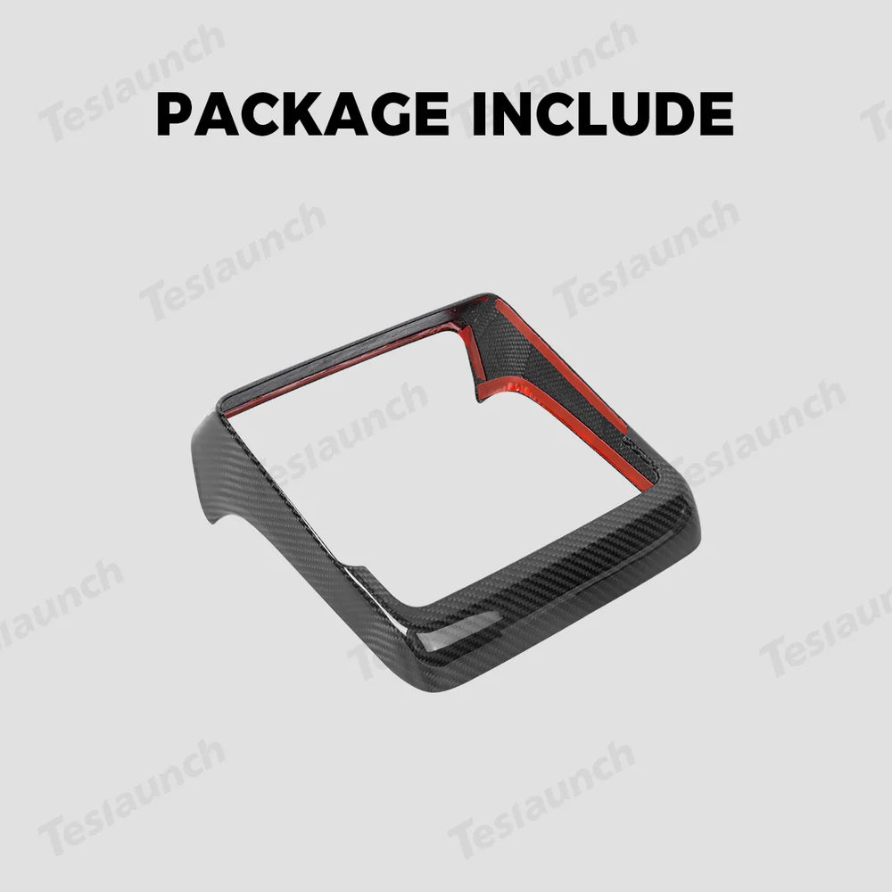 [Real Carbon Fiber] Rear AC Vent Cover for Tesla Model Y Juniper 2025+