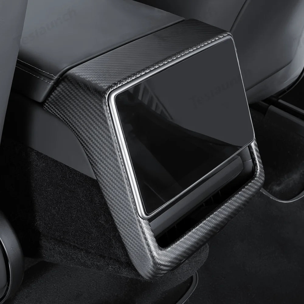 [Real Carbon Fiber] Rear AC Vent Cover for Tesla Model Y Juniper 2025+
