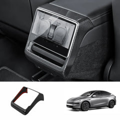 [Real Carbon Fiber] Rear AC Vent Cover for Tesla Model Y Juniper 2025+