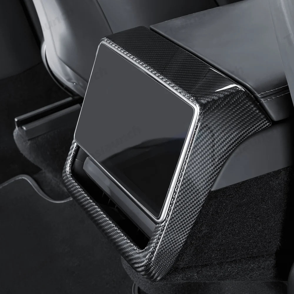 [Real Carbon Fiber] Rear AC Vent Cover for Tesla Model Y Juniper 2025+