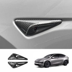 [Real Carbon Fiber] Turn Signal Camera Overlay Covers For Tesla Model YL 2026+ (2 Pcs)