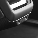 Bakdörr Sill förebyggande sparka platta bakre skydd pedal för 2024. Model 3 Highland (Carbon Fiber Mönster ABS)