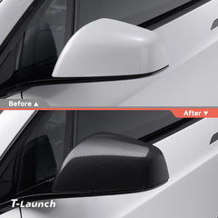 [Real Carbon Fiber] Copri specchietti retrovisori OEM per Tesla Model X 2021+