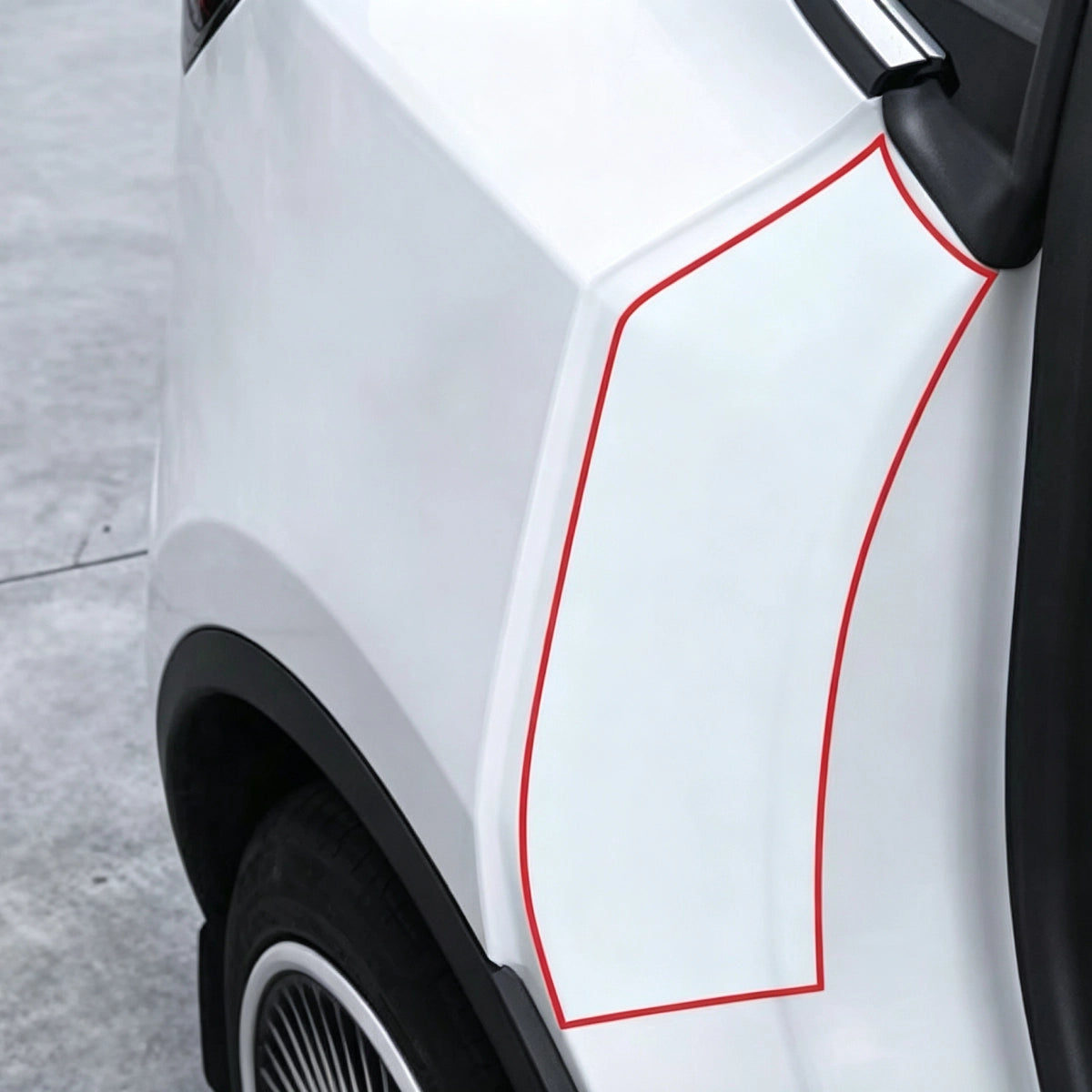 TPU Rear Inner Door Paint Protective Film for Tesla Model 3/Y 2017+ (Set of 2)