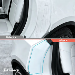 TPU Rear Inner Door Paint Protective Film for Tesla Model 3/Y 2017+ (Set of 2)