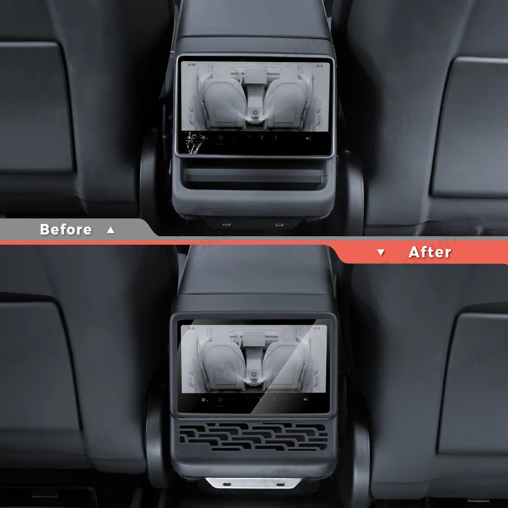 2-in-1 Rear Screen Protector & Frame Trim for Tesla Model Y Juniper 2025+