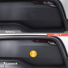 Reflective Tow Hook Warning Sticker for Tesla Model 3/Y/S/X (2 PCS)
