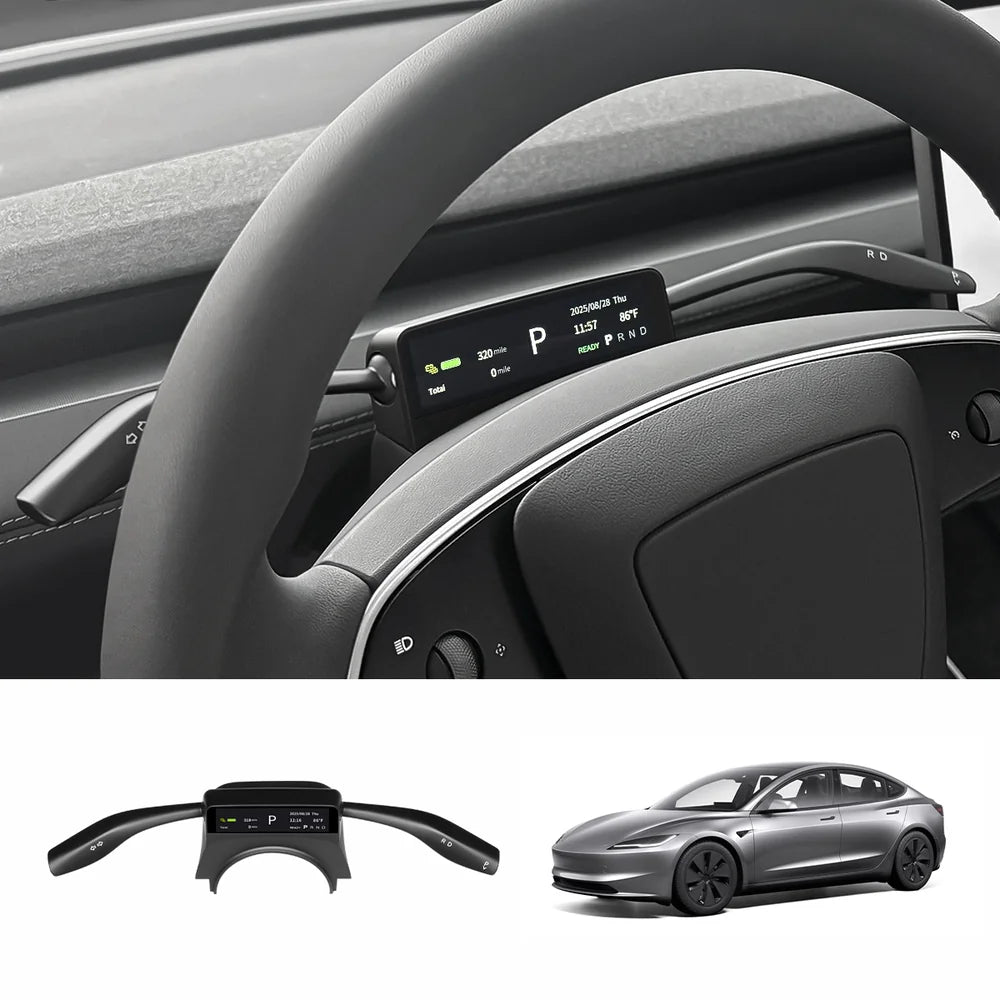 S3 HUD Gear Shift Stalk Kit for Tesla Model Y Juniper 2025+ / Model 3 Highland 2024+