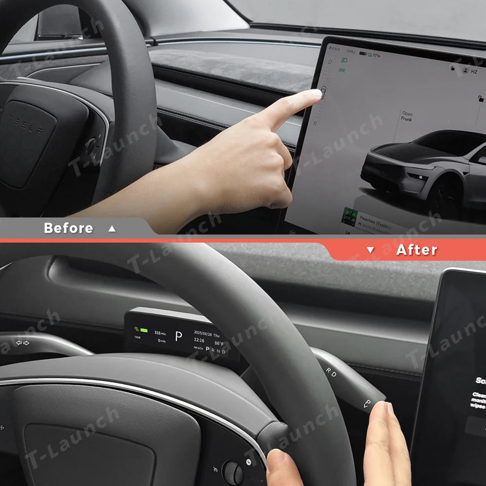 S3 HUD Gear Shift Stalk Kit for Tesla Model Y Juniper 2025+ / Model 3 Highland 2024+