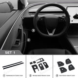 Kit de envoltório de Alcantara para Tesla 2024+ [[PL170]] 3 acessórios internos Highland