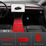 Alcantara-Wrap-Kit für Tesla 2024+ [[PL170]] 3 Highland-Innenausstattung