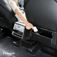 Foldable Seat Back Storage Organizer & Trash Can for Tesla Model 3/Y 2017+