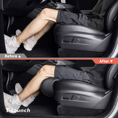 Nappa Leather Front Seat Leg Support Cushion for Tesla Model 3 / Model Y