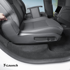 Nappa Leather Second Row Seat Side Panel Protectors for Tesla Model YL 2026+