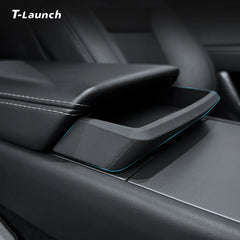 Silicone Armrest Organizer with Sunglasses Storage for Tesla Model Y Juniper 2025+/Model 3 Highland 2024+/Model YL 2026+