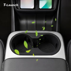 Silicone Center Console Cup Holder Insert for 2026 New Tesla Model Y Standard/RWD/AWD