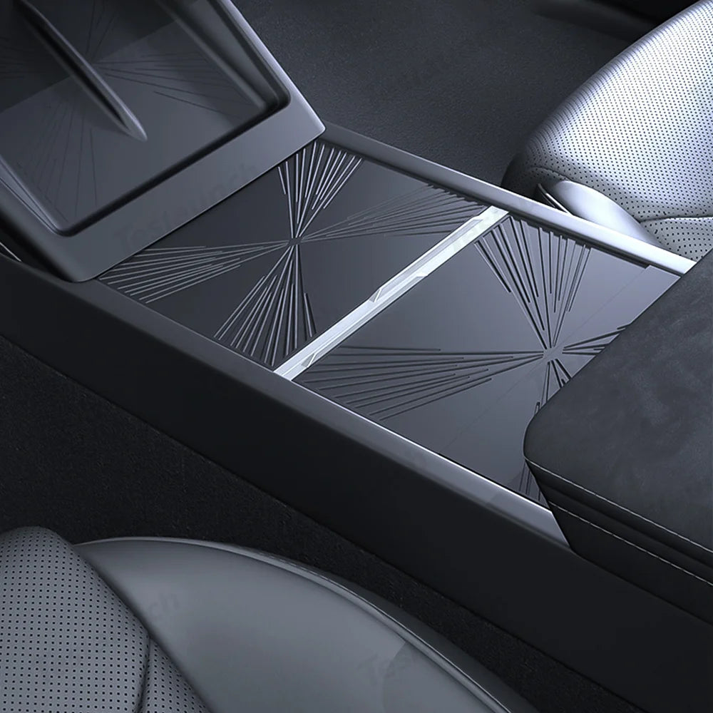 Silicone Center Console Protective Mat for Tesla Model Y Juniper 2025+/Model 3 Highland 2024+
