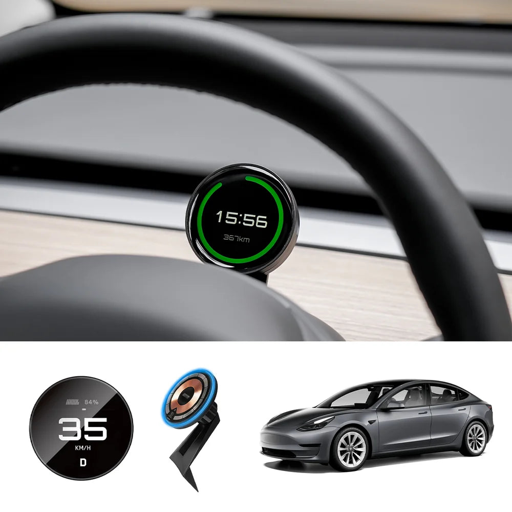Smart Dashboard Gauge Display – Mini HUD for Tesla Model 3/Y (2017–2025 ...