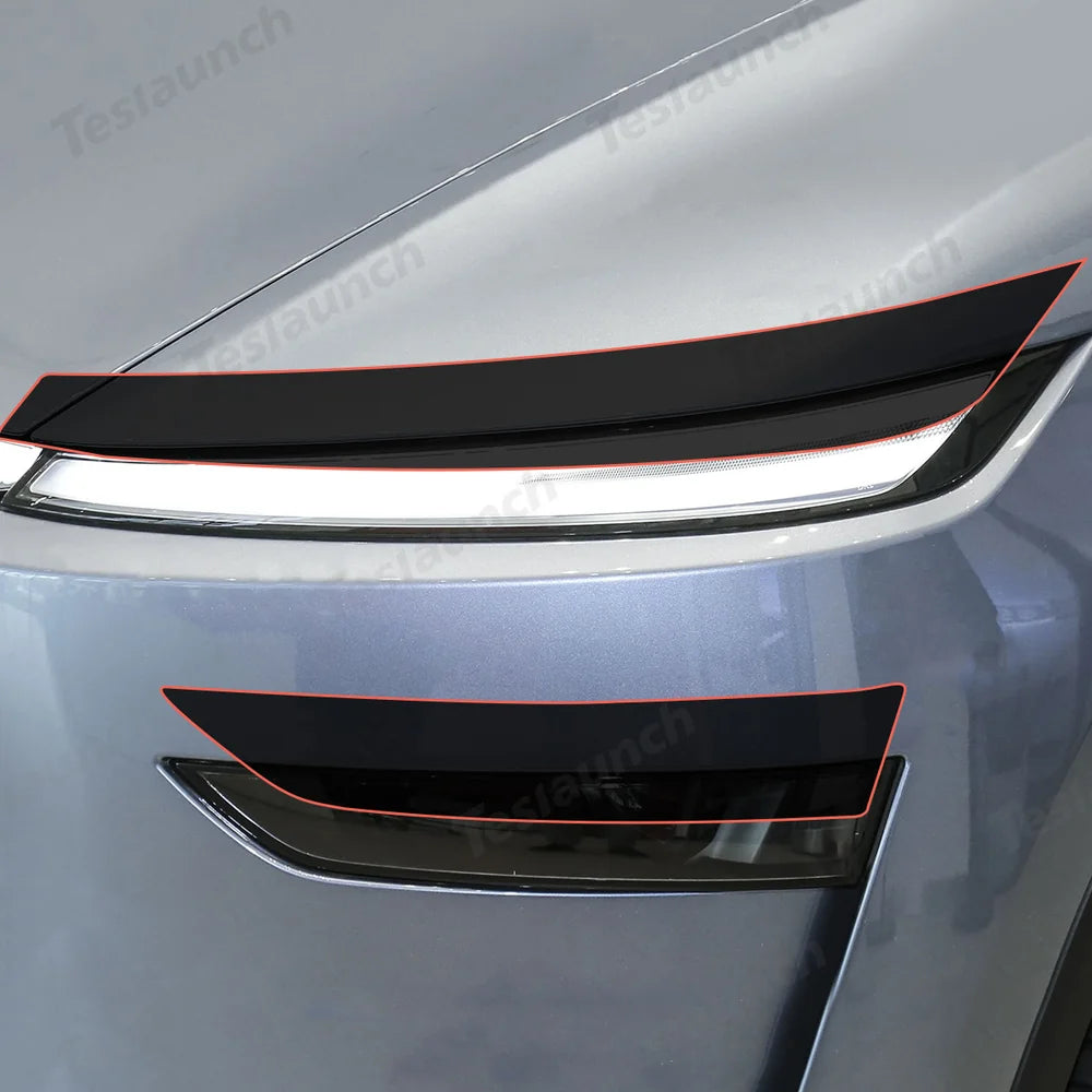 Smoked Tint TPU Headlight and Taillight Protection Film for Tesla Model Y Juniper 2025+
