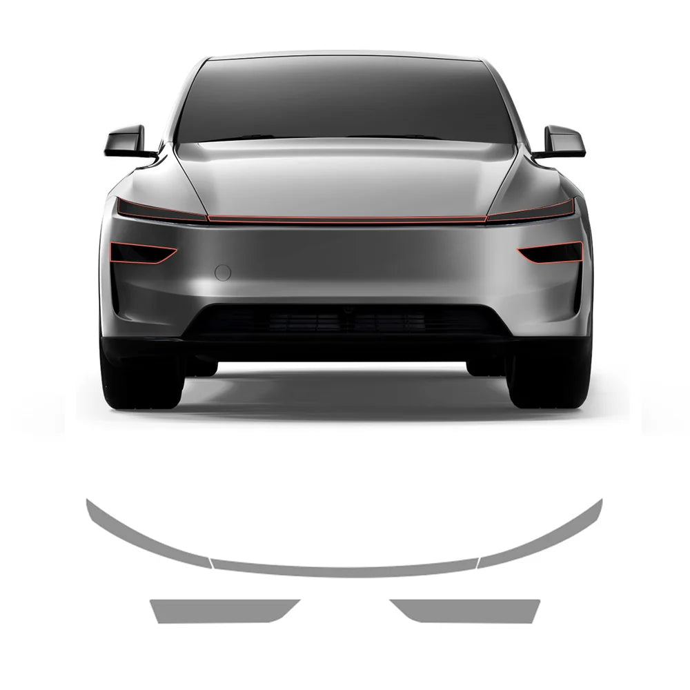 Smoked Tint TPU Headlight and Taillight Protection Film for Tesla Model Y Juniper 2025+