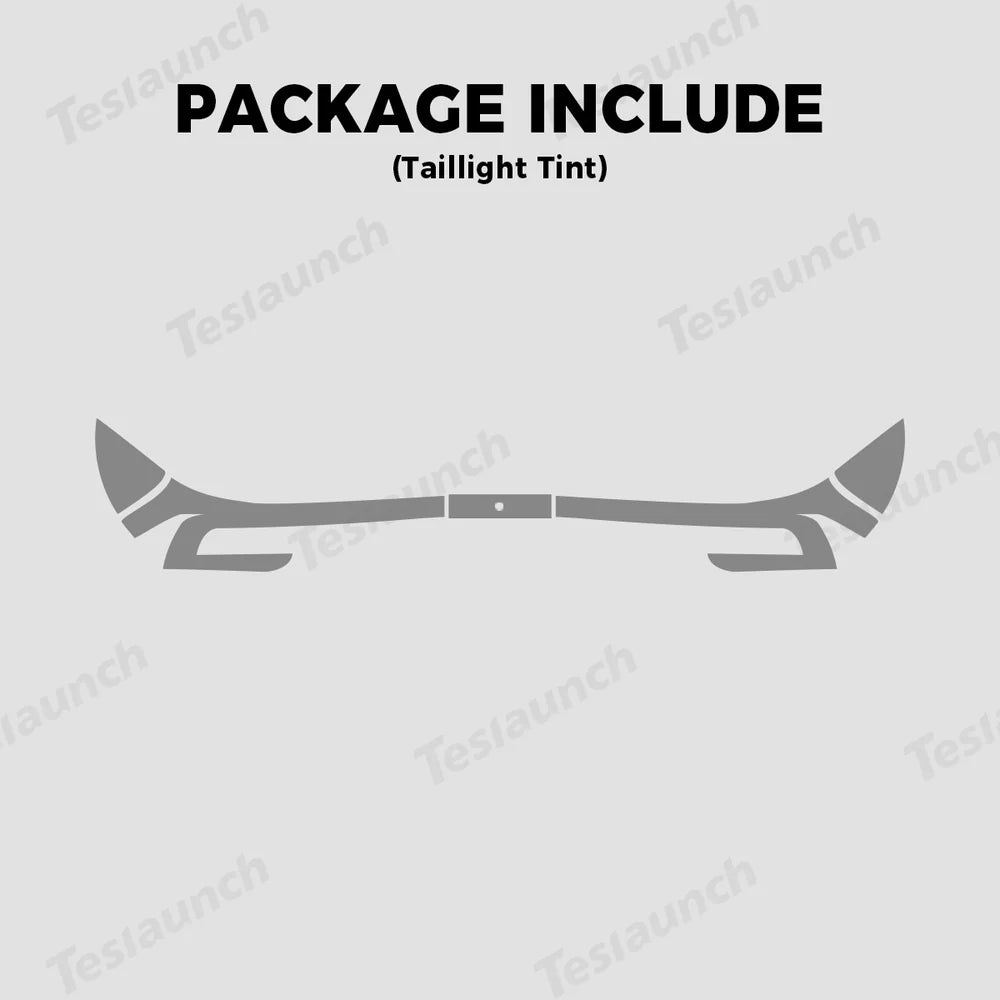 Smoked Tint TPU Headlight and Taillight Protection Film for Tesla Model Y Juniper 2025+