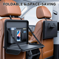 Foldable Multi-Use Steering Wheel & Backseat Tray – Universal Fit for All Cars