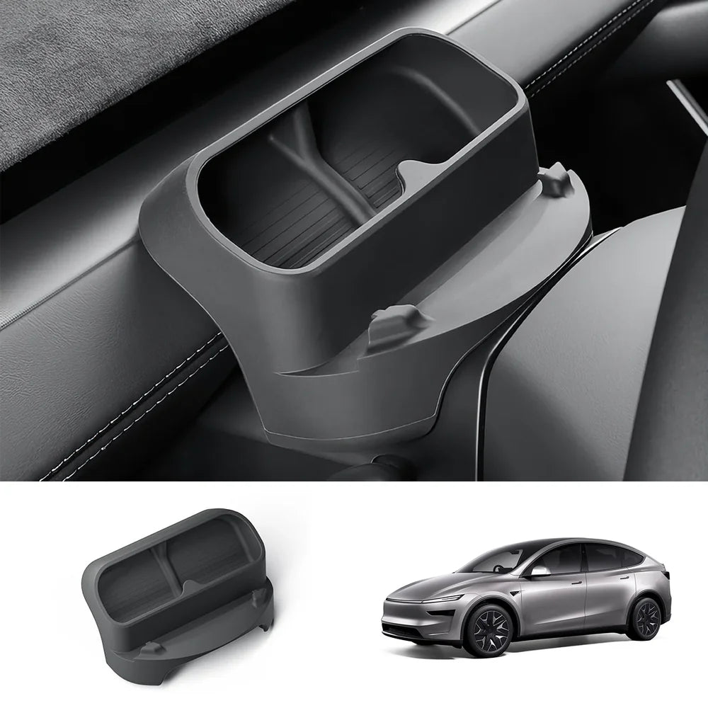 Multi-Function Steering Wheel Phone Mount & Glasses Holder for Tesla Model YL 2026+