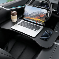Nappa Leather Foldable Steering Wheel Table for Tesla Model 3/Y