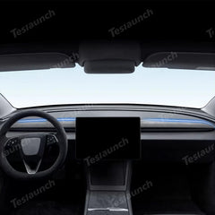 Alcantara Dashboard Tecido Decorativo Sticker Cover Para 2024 Model 3 Highland