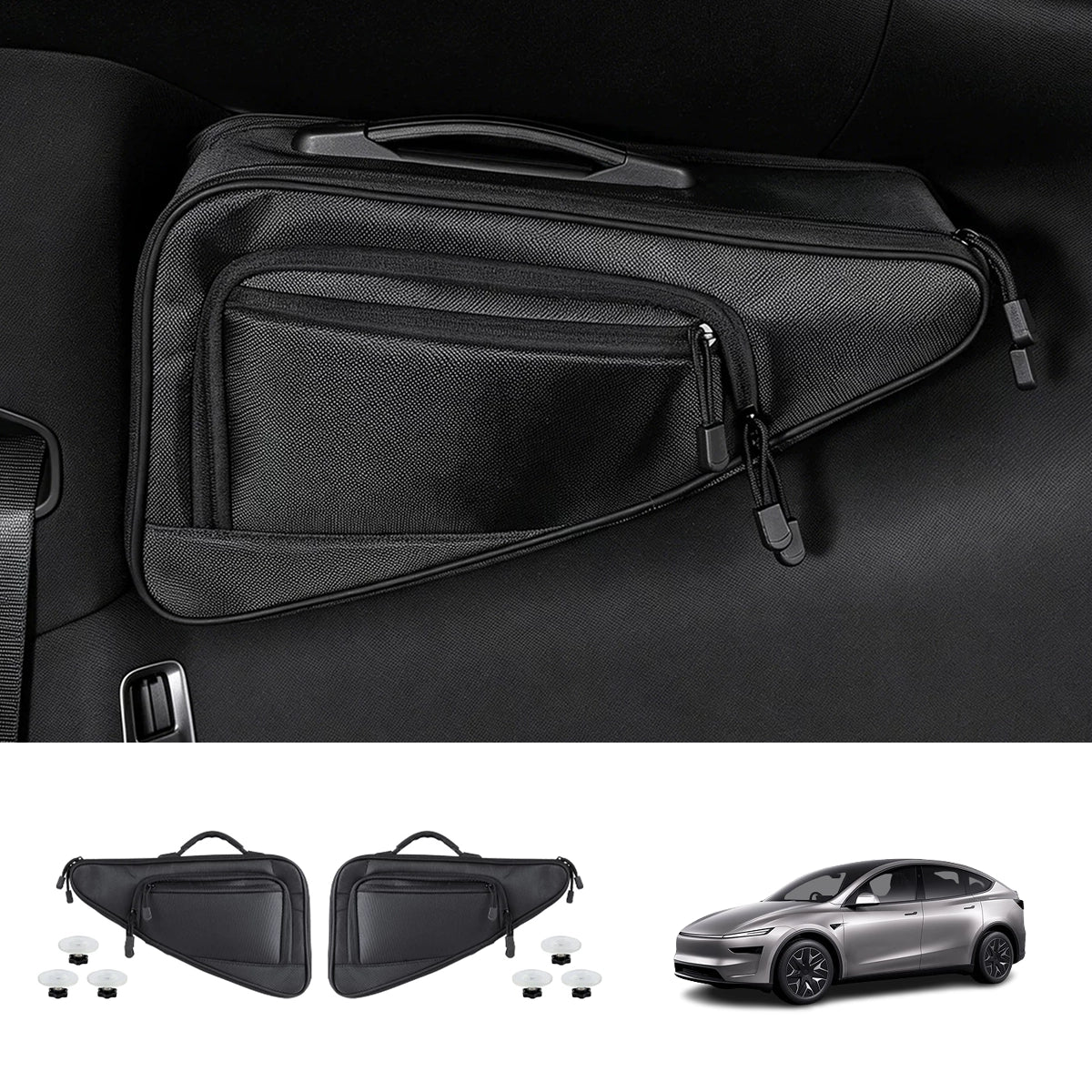 Rear Triangle Window Storage Bag for Tesla Model YL 2026+