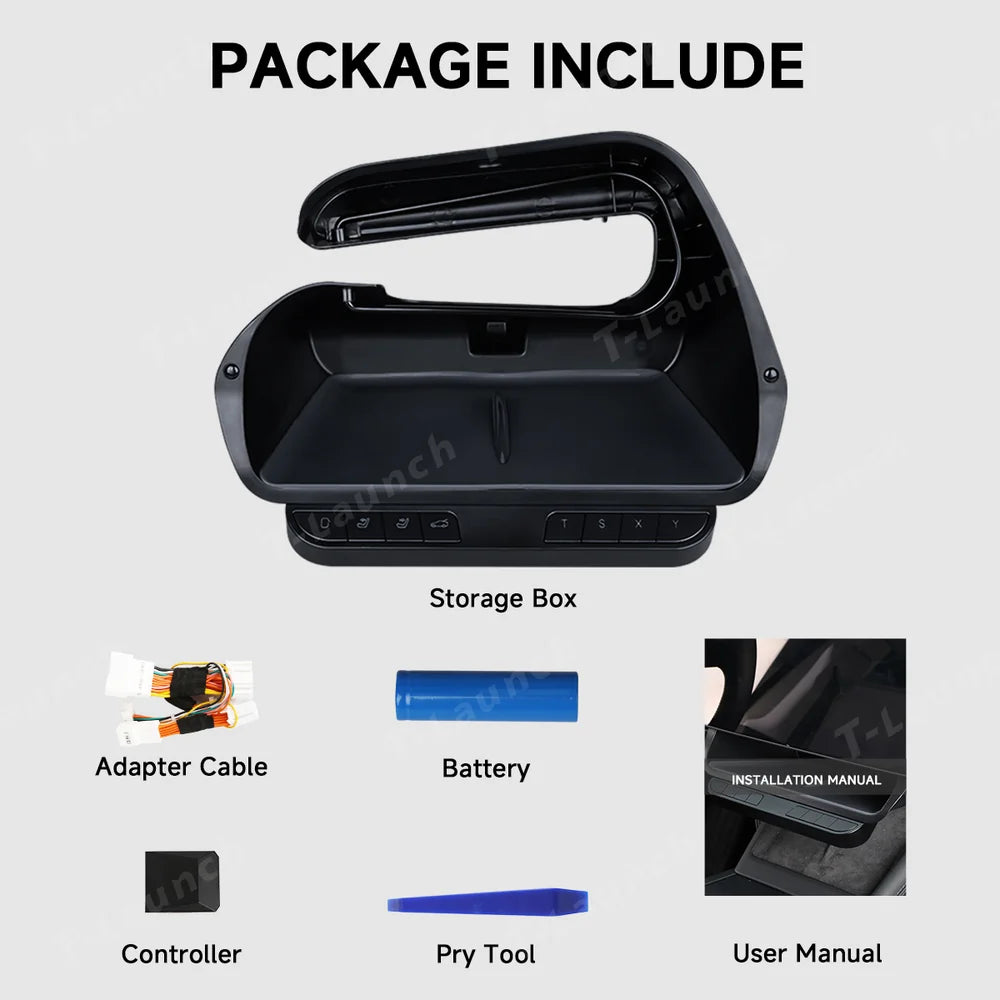 Model 3 / Y Opbevaring Box Intelligent Control Fysiske knapper til Tesla
