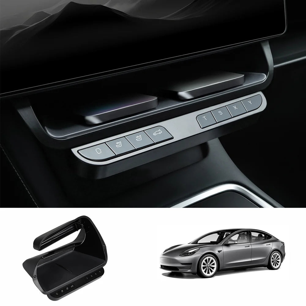 Model 3 / Y Opbevaring Box Intelligent Control Fysiske knapper til Tesla
