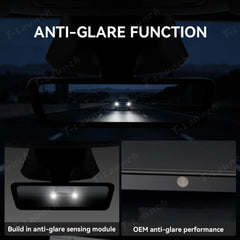 8.2" Streaming Rearview Mirror with Live HD Rear Camera for Tesla Model 3 & Model Y (2021–2026)