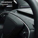 Alcantara Lenkrad-Streifen abdeckung für 2024 Model 3 Hochland