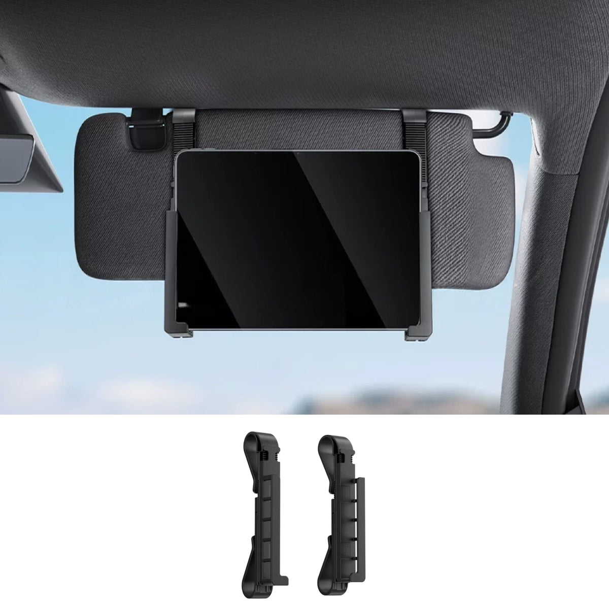 Sun Visor Tablet Holder for Tesla Model 3/Y/S/X/Cybertruck - T-Launch