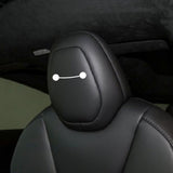 Model 3/Y/S/X Baymax Headrest klistermærker Dekoration klistermærker Tesla (4 PCS)