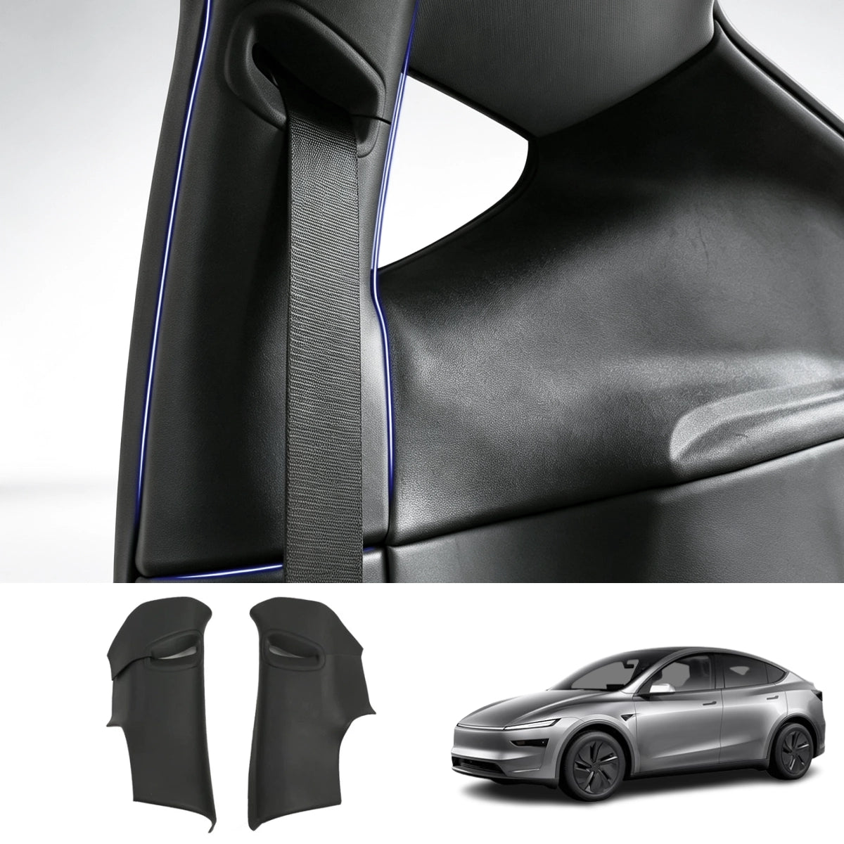 TPE C-Pillar Protector Cover for Tesla Model Y Juniper 2025+