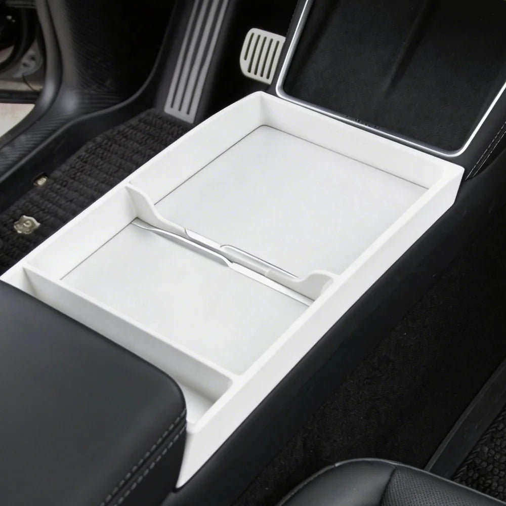 TPE Center Console Organizer Tray for Tesla Model Y Juniper / Model 3 Highland / Model YL