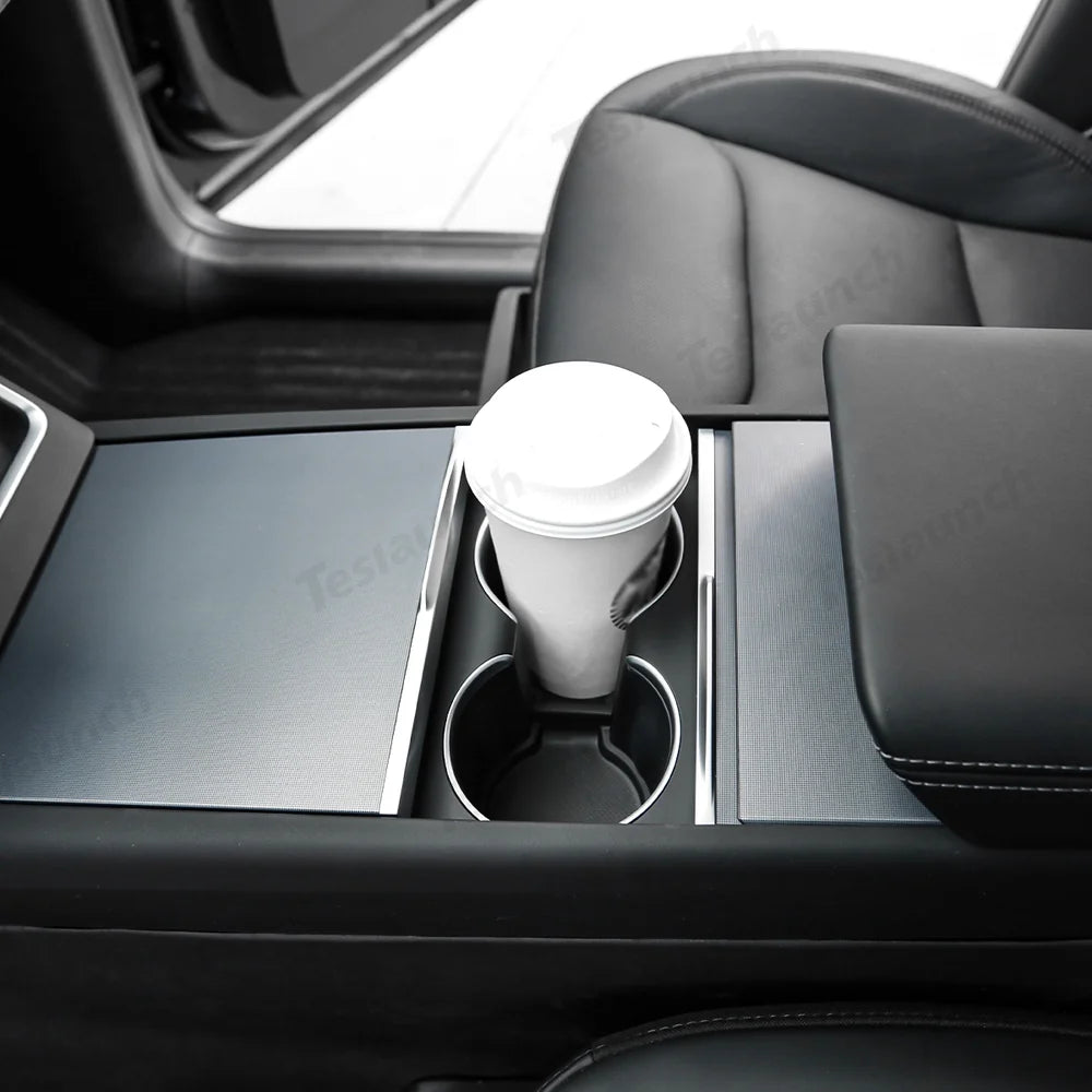 TPE Door Storage & Cup Holder Mats for Tesla Model Y Juniper 2025+
