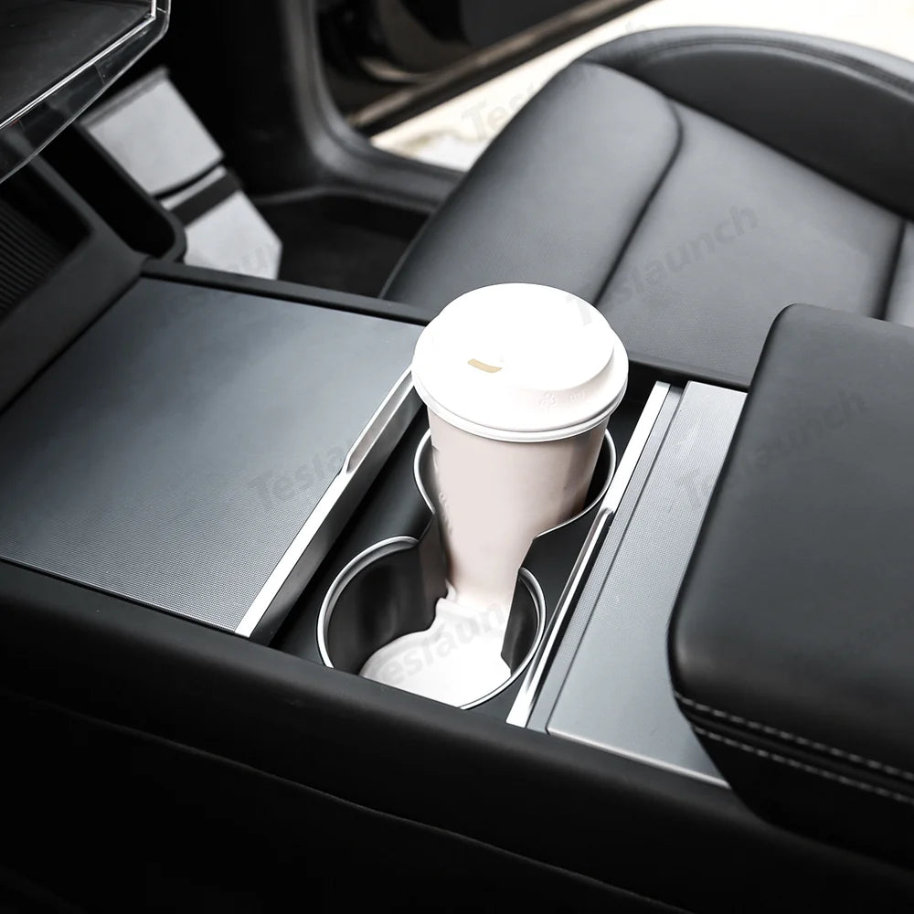 TPE Door Storage & Cup Holder Mats for Tesla Model Y Juniper 2025+