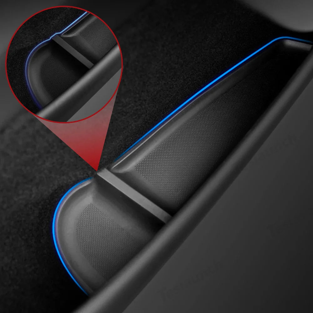 TPE Door Storage & Cup Holder Mats for Tesla Model Y Juniper 2025+