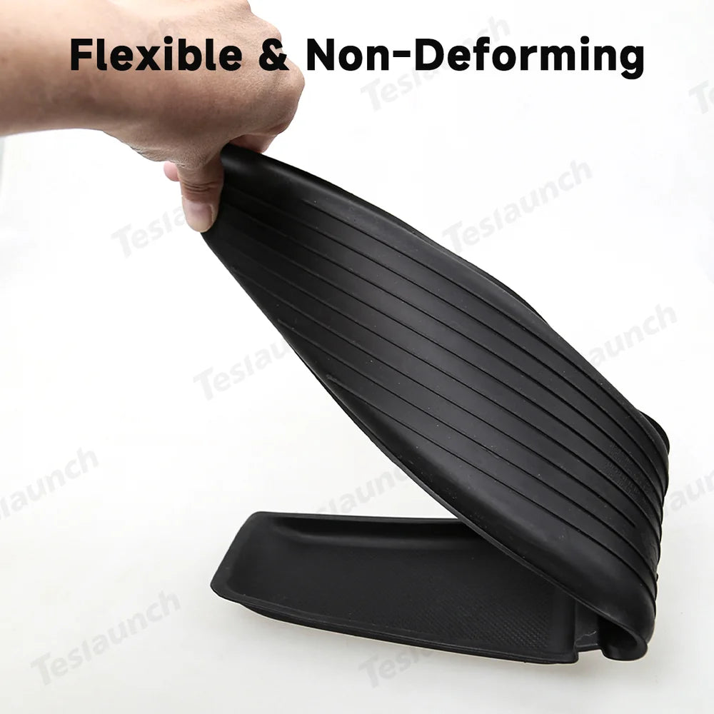 TPE Door Storage & Cup Holder Mats for Tesla Model Y Juniper 2025+