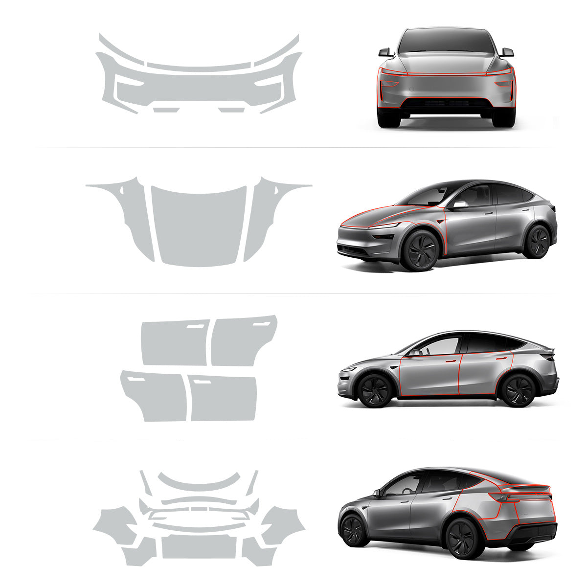 TPU Invisible Full-Body PPF pro Tesla Model Y Juniper 2025+