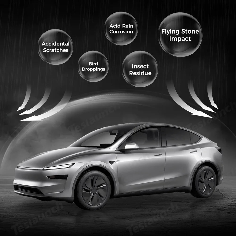 TPU Invisible Full Car Paint Protection Film (PPF) for Tesla Model Y Juniper 2025+