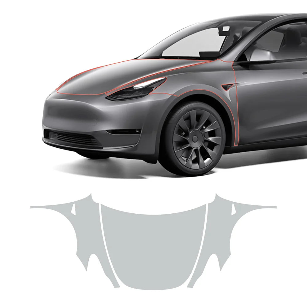 TPU Invisible Full Car Paint Protection Film (PPF) for Tesla Model Y (2020-2024)