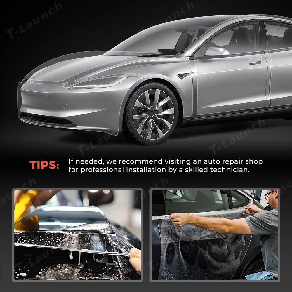 TPU Invisible Full Car Paint Protection Film (PPF) for Tesla Model 3 Highland 2024+