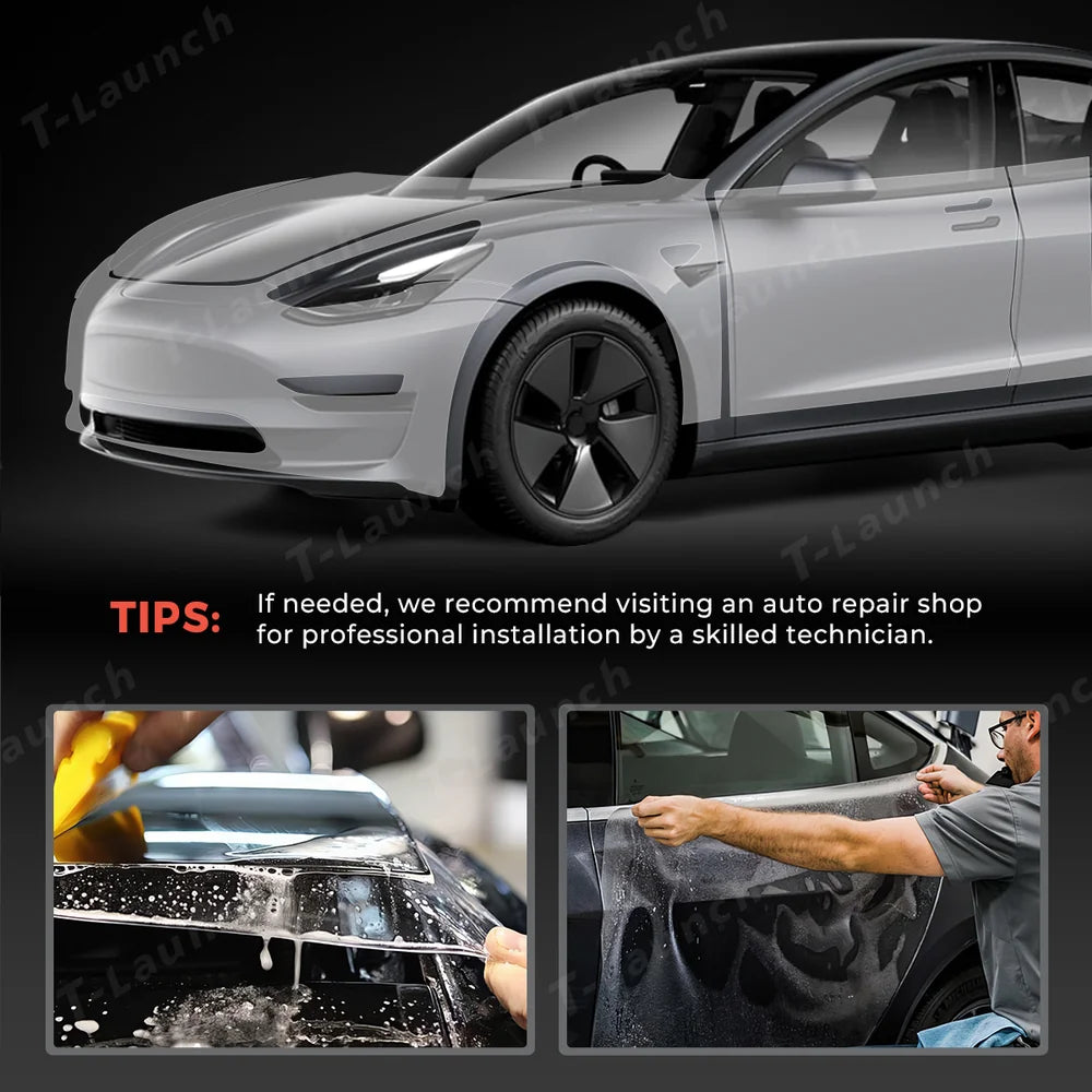 TPU Invisible Full Car Paint Protection Film (PPF) for Tesla Model 3 (2020-2023)