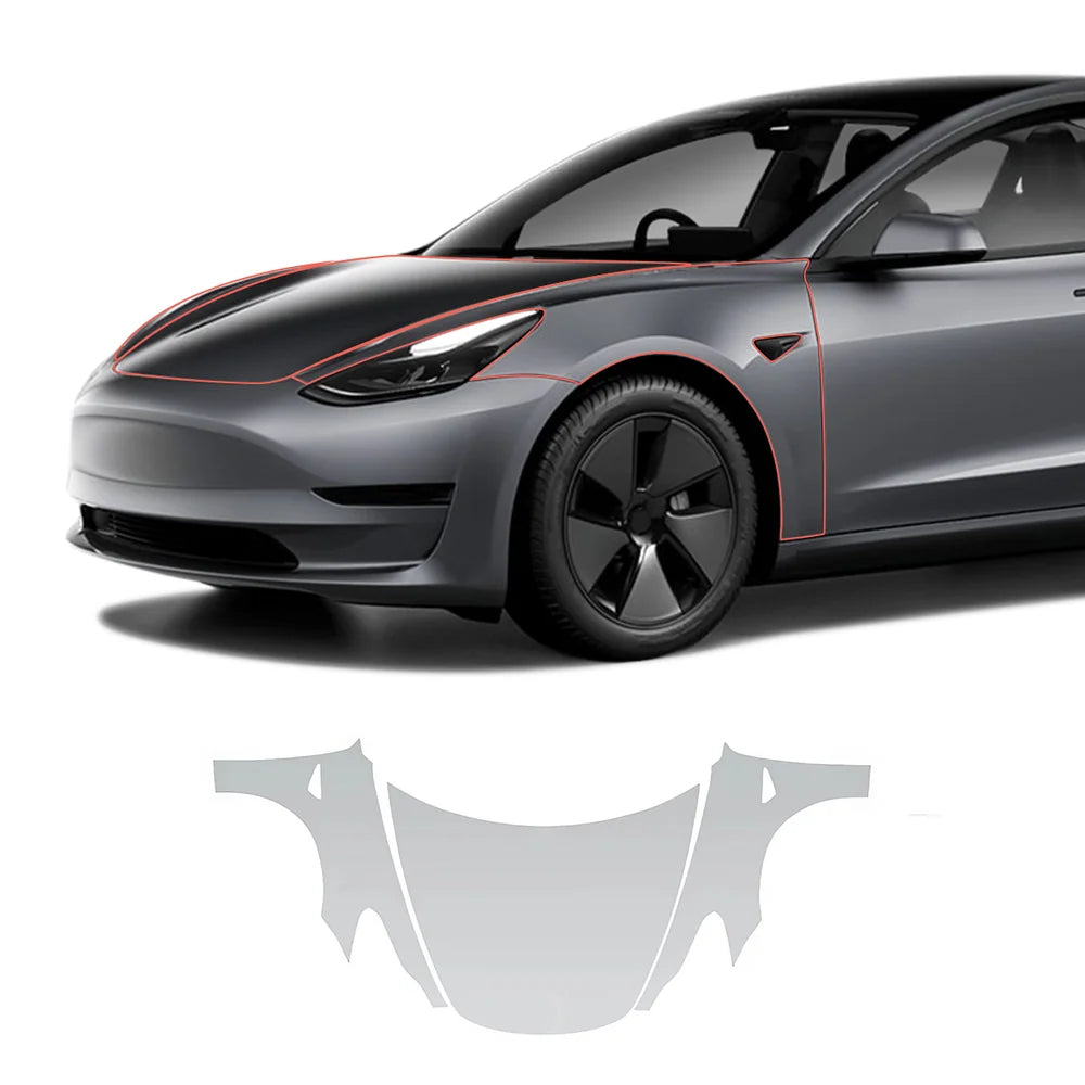 TPU Invisible Full Car Paint Protection Film (PPF) for Tesla Model 3 (2020-2023)