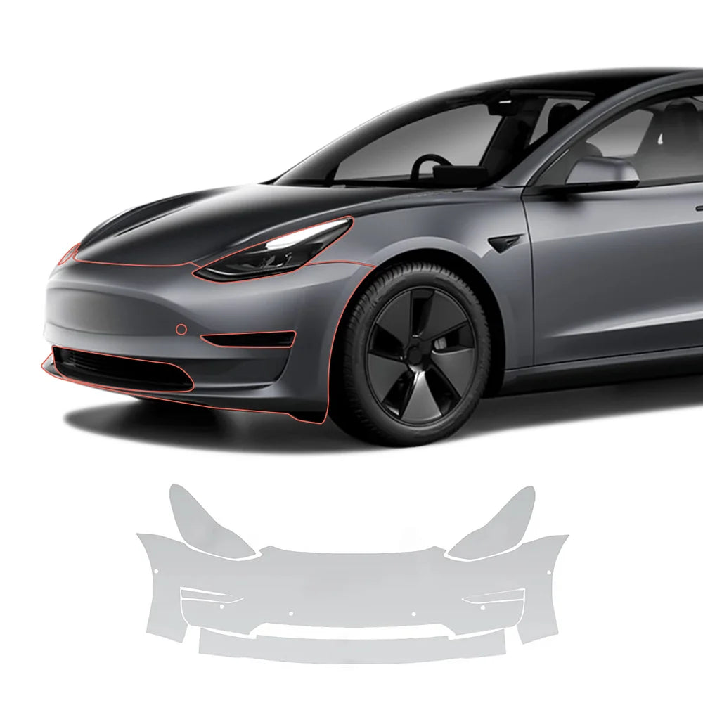 TPU Invisible Full Car Paint Protection Film (PPF) for Tesla Model 3 (2020-2023)